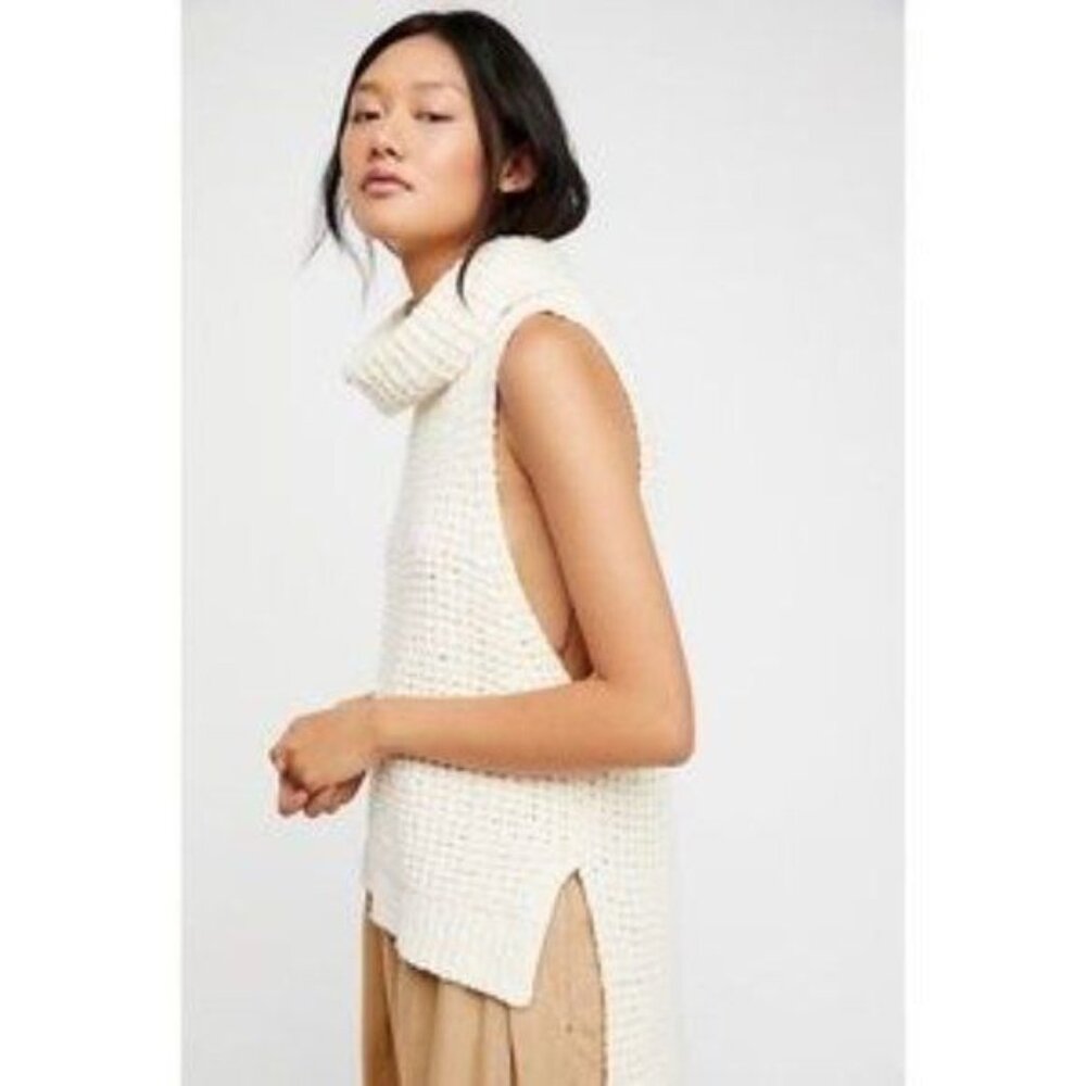 Free People Skyscraper Sleeveless Chunky Sweater